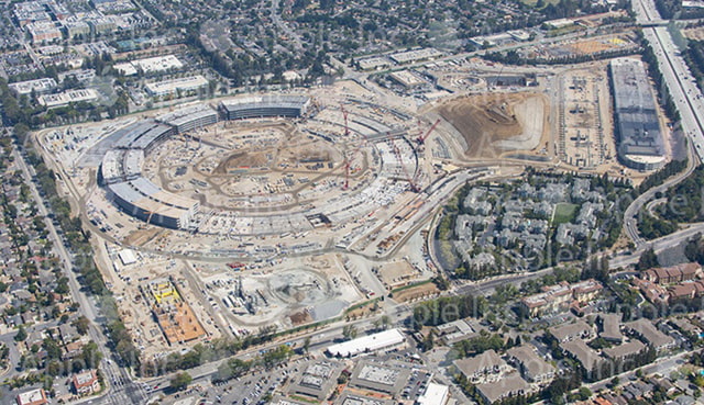 Updated Aerial Photo Shows Construction Progress on Apple Campus 2