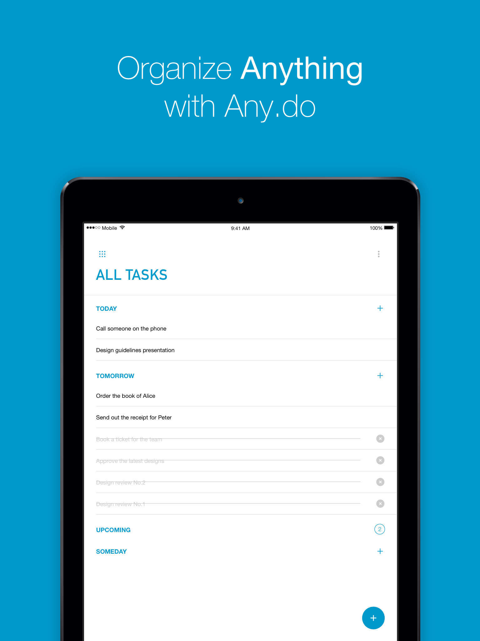 Any.do To-Do List App Launches for iPad