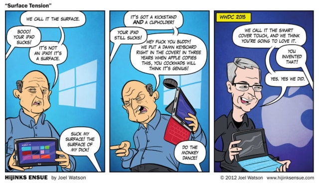 Three Years Ago This Comic Predicted Apple Would Invent a Microsoft Surface-Like iPad in 2015