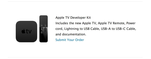 Apple Invites Apple TV Developer Kit Winners to Place Orders