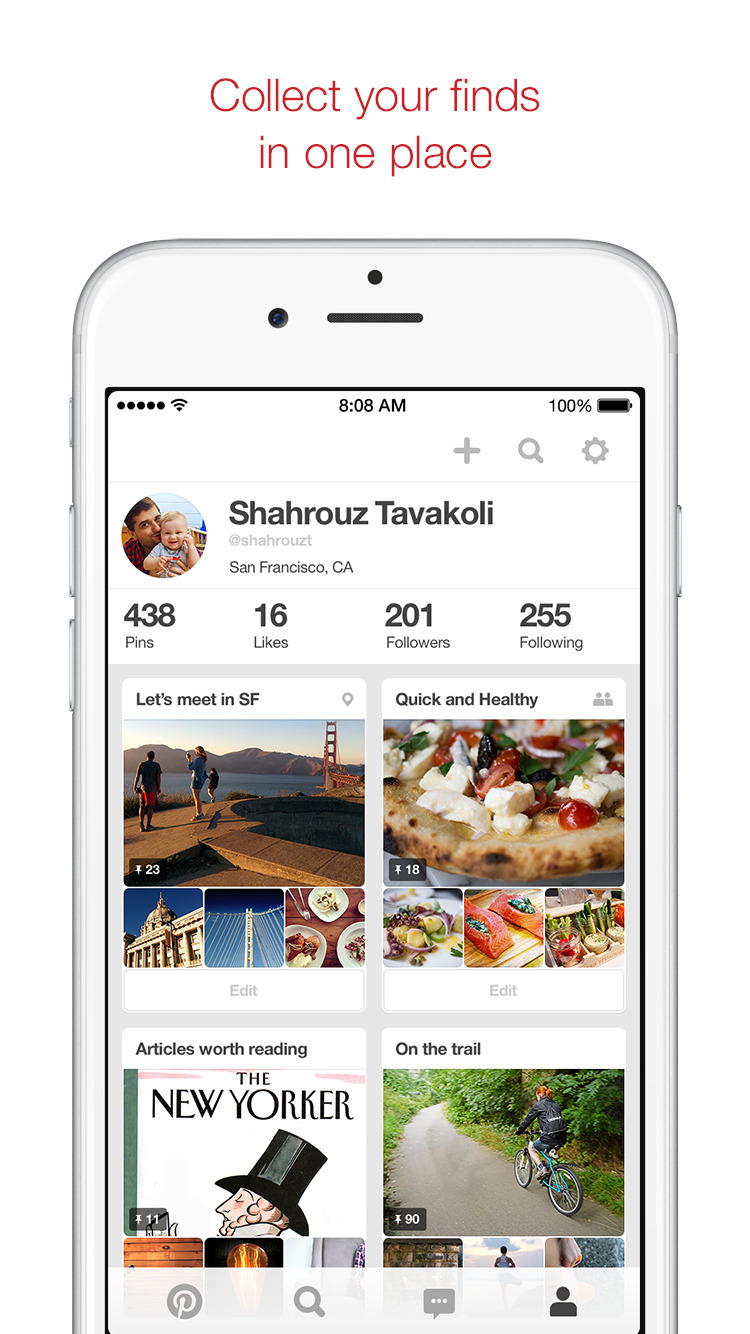 Pinterest App Gets Updated With 3D Touch Support Ahead of iPhone 6s