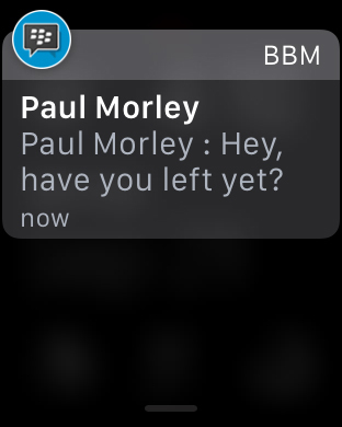 BBM is Now Available on the Apple Watch