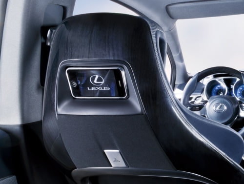 New Lexus Concept Car Has Headrest iPhone Docks