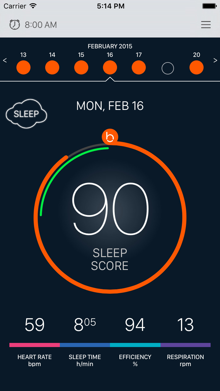 Beddit App Lets You Track Your SleepScore With the Apple Watch
