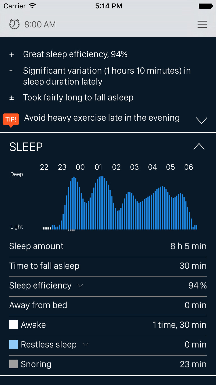 Beddit App Lets You Track Your SleepScore With the Apple Watch