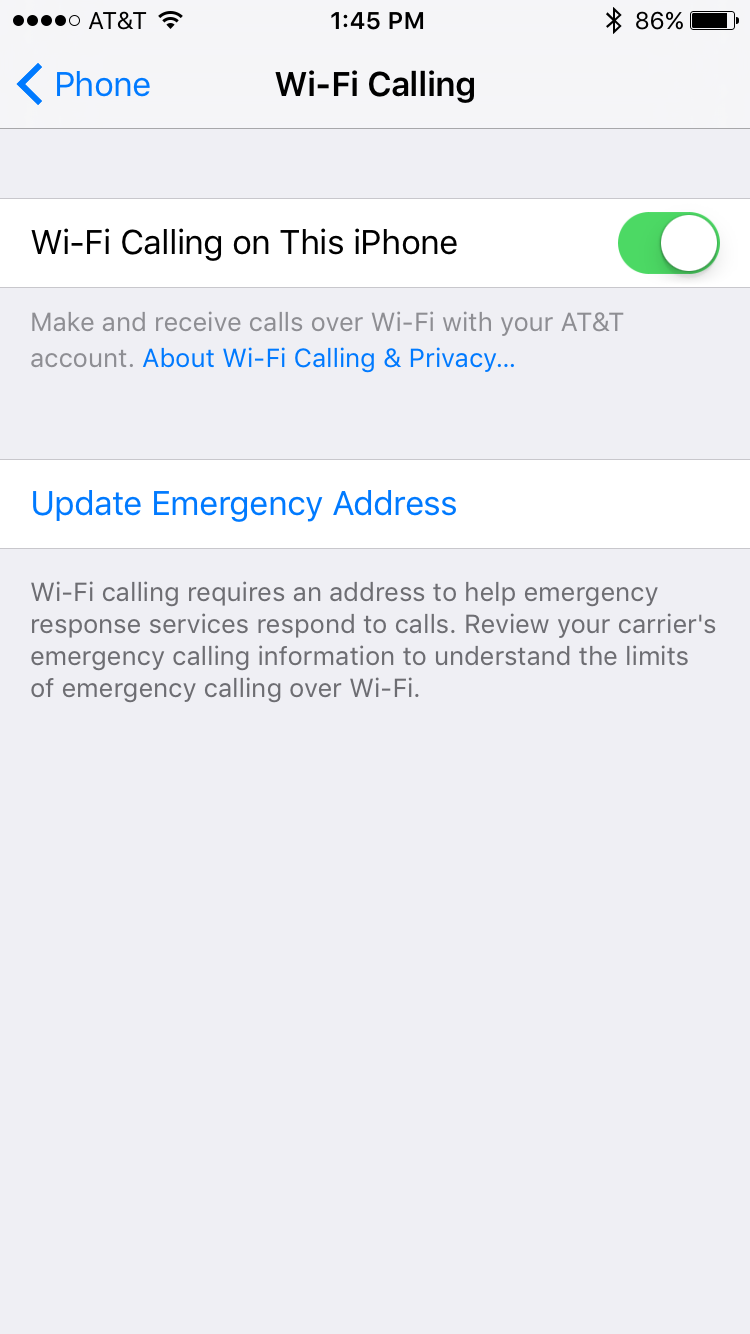 AT&amp;T Wi-Fi Calling Goes Live for iPhone