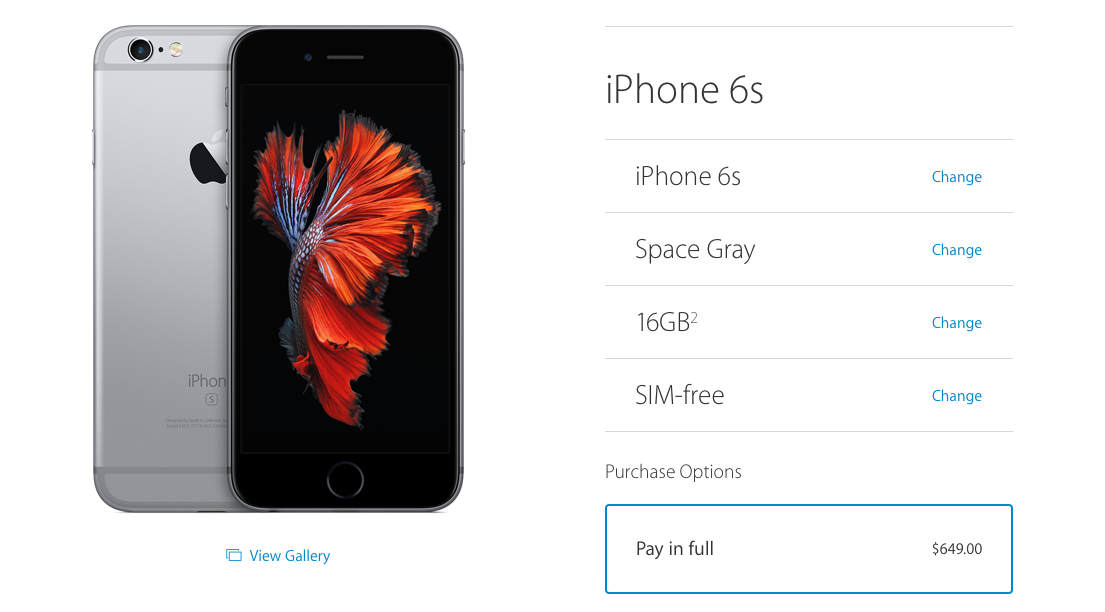 SIM-Free Unlocked iPhone 6s and iPhone 6s Plus Now Available in the U.S.