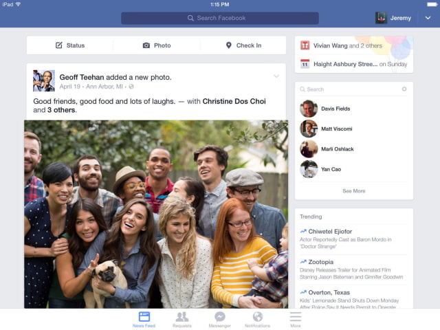 Facebook App Gets 3D Touch Support