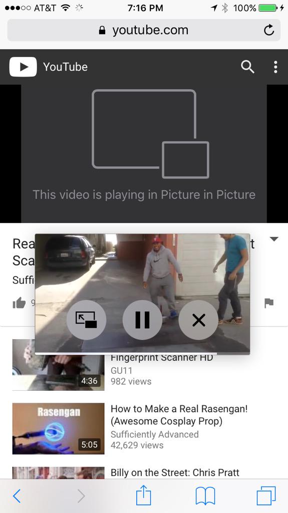 Picture-in-Picture Running on the iPhone 6 [Image]