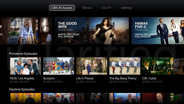 Apple TV Updated With New CBS All Access, NBC, and M2M Channels