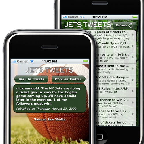 NFL Twitter Reader iPhone apps