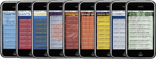 NFL Twitter Reader iPhone apps