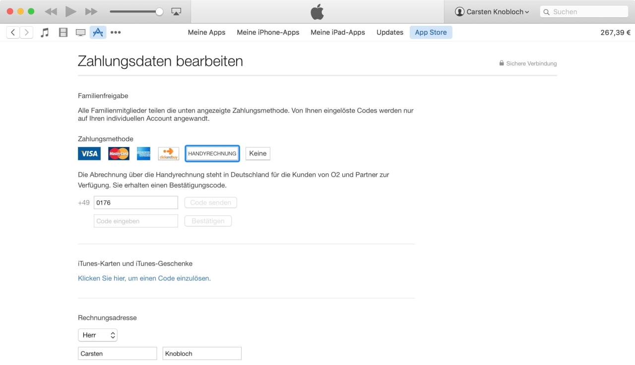Apple Enables Carrier Billing in iTunes for German O2 Customers