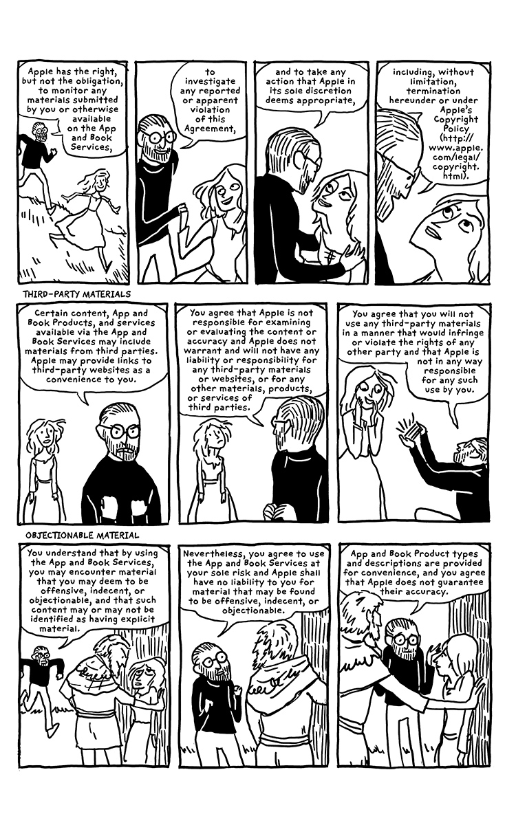 The iTunes Terms &amp; Conditions as Graphic Novels Starring Steve Jobs [Comic]