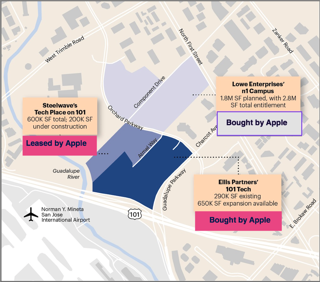 Apple May Be Planning a New 4.15 Million Sq Ft Campus in North San Jose