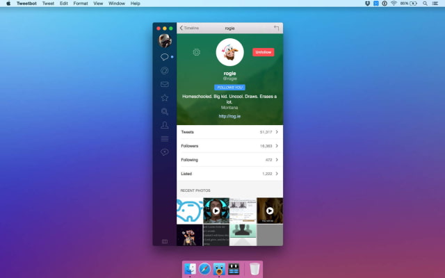 Tweetbot for Mac Gets Full Screen and Split Screen Support in OS X 10.11 El Capitan