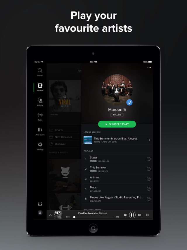 Spotify Update Lets You Use 3D Touch to View Recently Played Tracks
