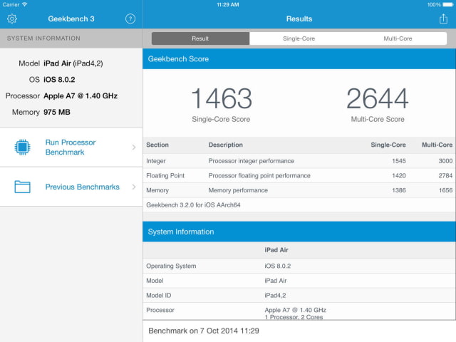 Geekbench 3 for iOS is Now Free [Download]