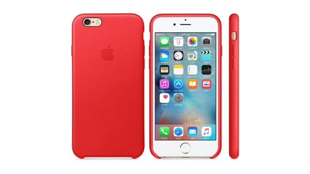 Apple Releases New Leather (PRODUCT)RED Case for the iPhone 6s