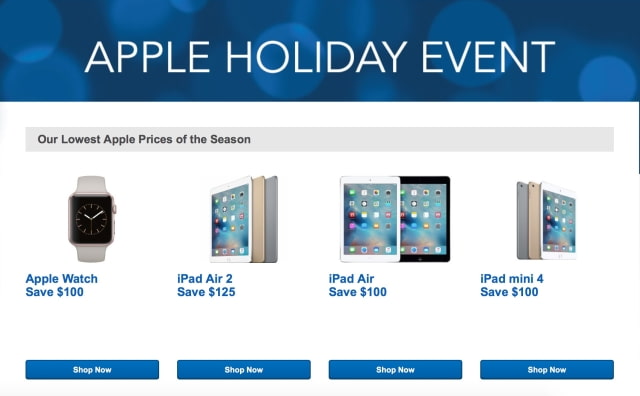 Best Buy Discounts iPad Air 2 by $125, iPhone 6s, iPad Air, and iPad Mini 4 by $100