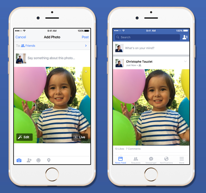 Facebook Starts Rolling Out Support for Live Photos