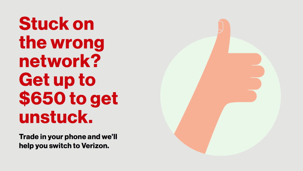Verizon Offers to Pay Switchers Up to 650 Per Line, 2GB/Month of Bonus