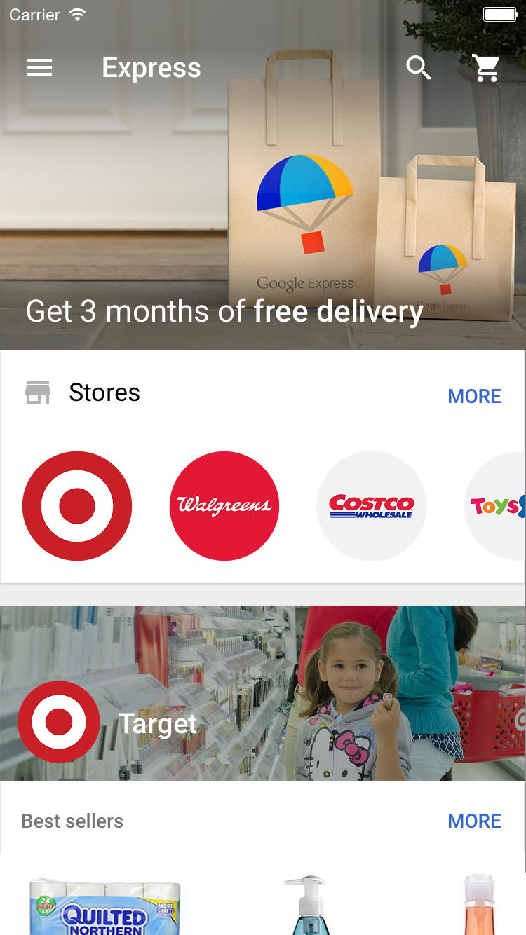 Google Express App Rolls Out Shopping for Cold Groceries