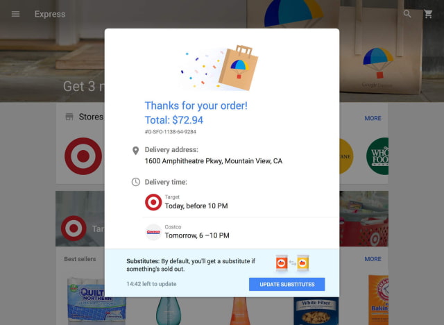 Google Express App Rolls Out Shopping for Cold Groceries