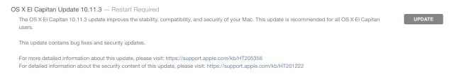 Apple Releases OS X El Capitan 10.11.3