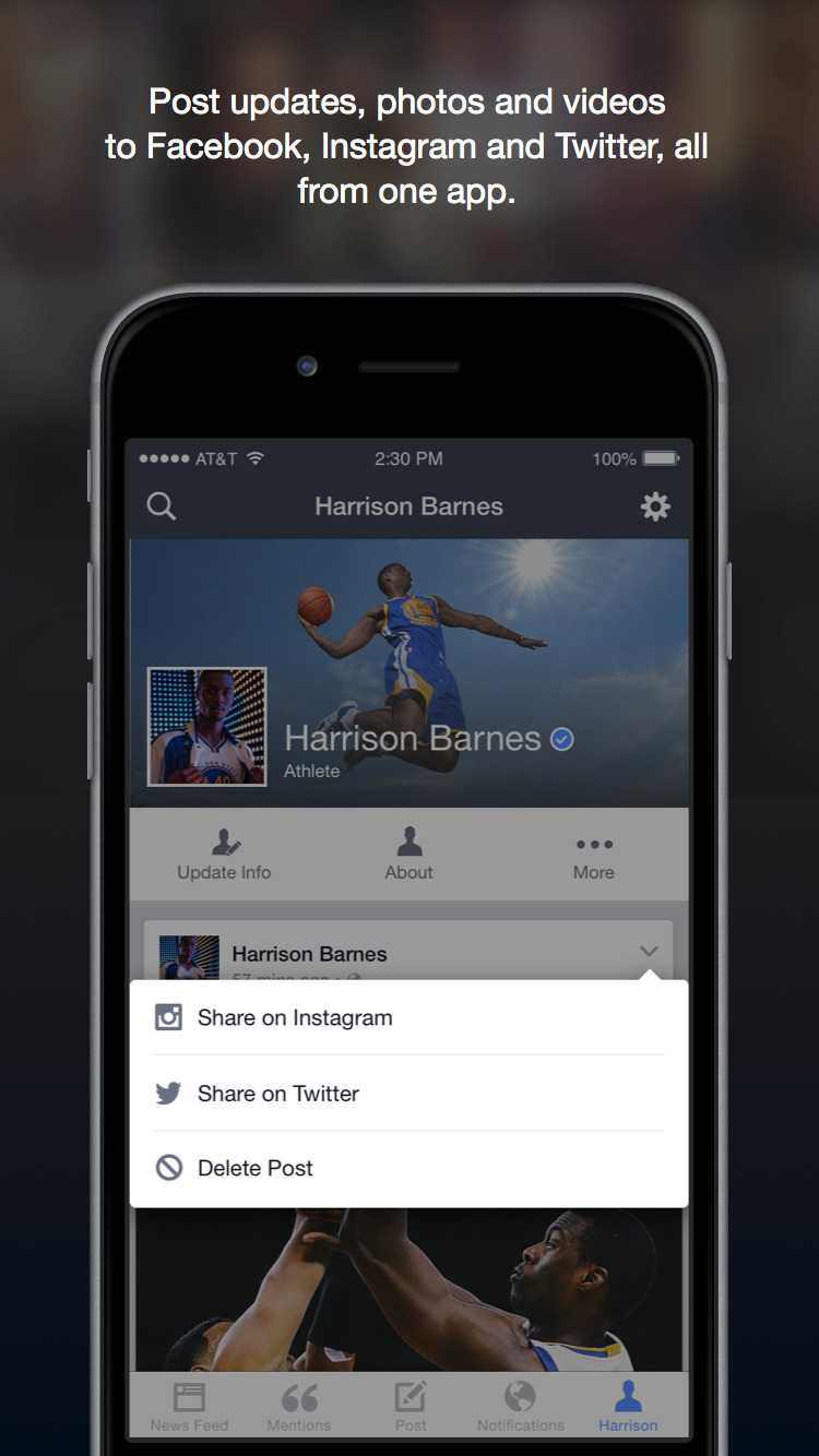 Facebook Mentions App Gets Updated With Messaging, Landscape Live Video Recording, More