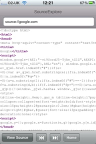 Source Explorer 1.1: View Webpage Source Code on iPhone Source Explorer 1.1: View Webpage Source Code on iPhone