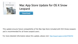 Apple Releases Mac App Store Update for OS X Snow Leopard 10.6.8
