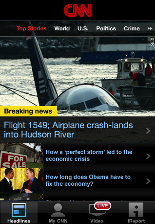 CNN Launches Interactive News App for iPhone