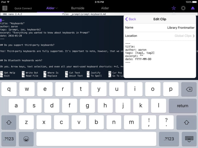 Panic Updates Prompt 2 SSH Client With Split-Screen Views on iPad, Tabs, 3D Touch, More