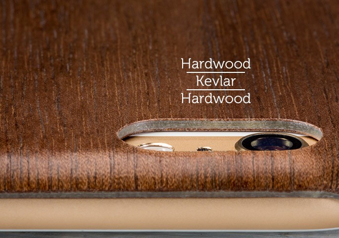 Pad &amp; Quill Woodline Case for iPhone 6 and iPhone 6s is 5X Stronger Than Steel