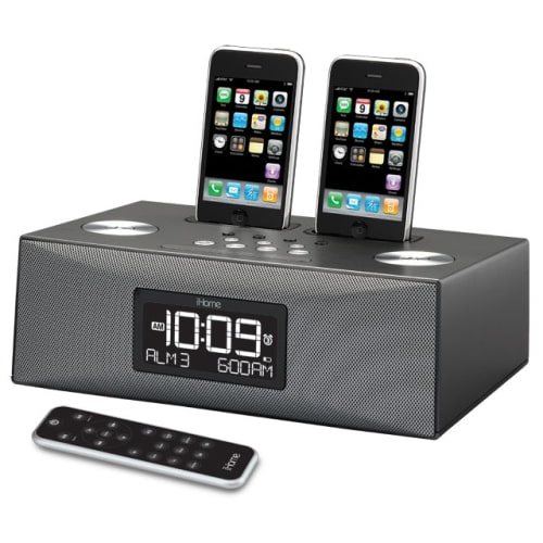 iHome iP88G Dual iPhone Clock Radio Dock