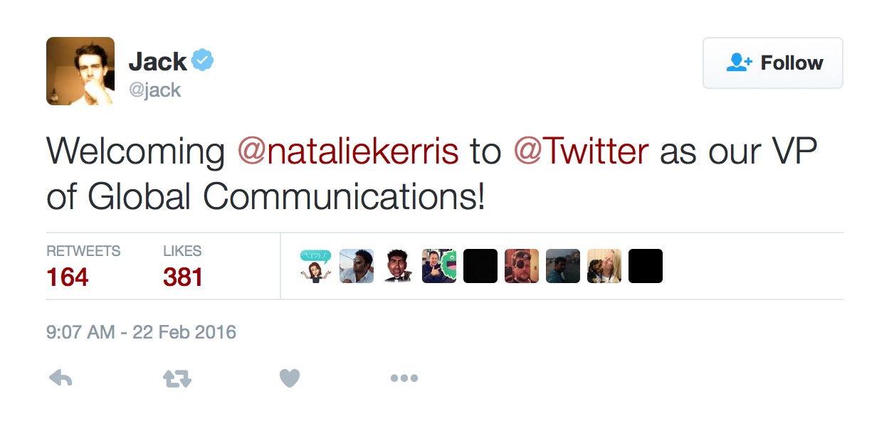 Twitter Hires Former Apple PR Executive Natalie Kerris as VP of Global Communications