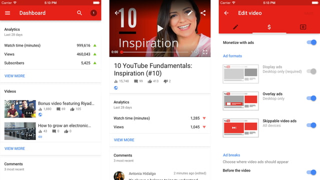 YouTube Creator Studio Now Lets You Watch Your Videos In-App - iClarified