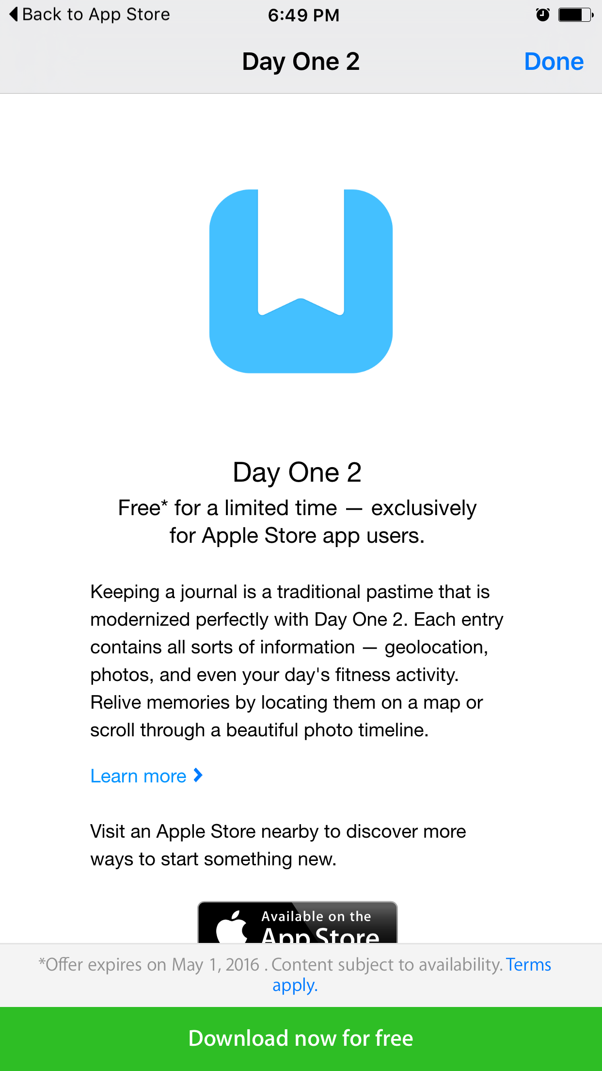 Apple is Giving Away the Day One 2 Journaling App for Free [Download]