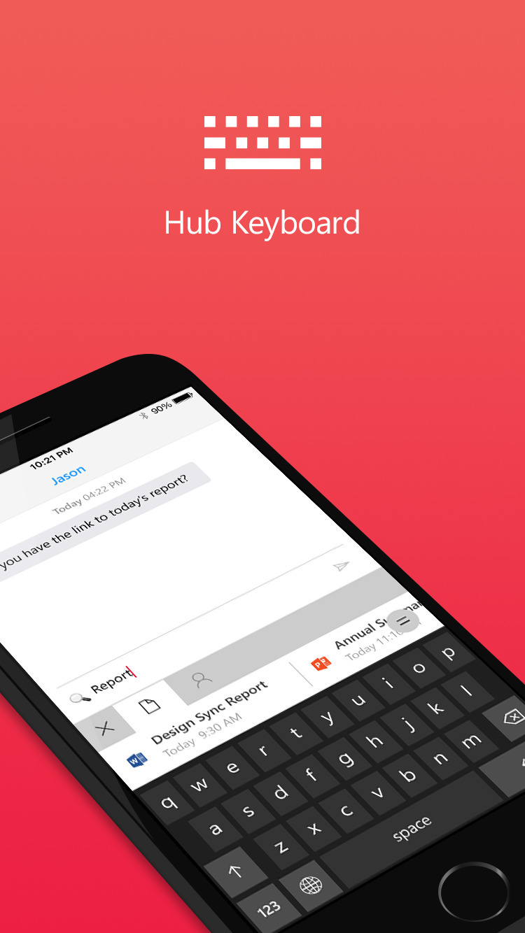 Microsoft Releases &#039;Hub Keyboard&#039; for iPhone