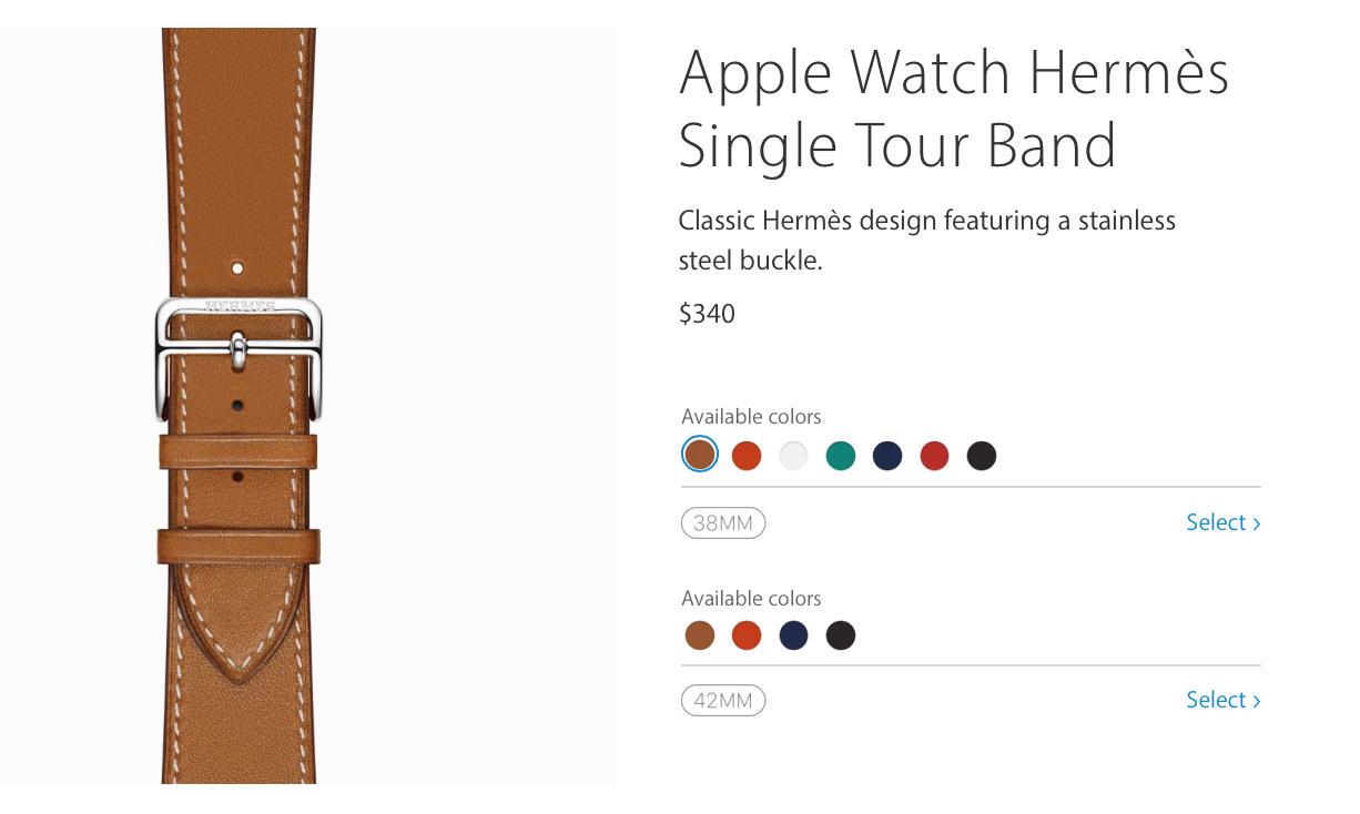 Apple Begins Selling Apple Watch Hermès Bands Separately through Online Store