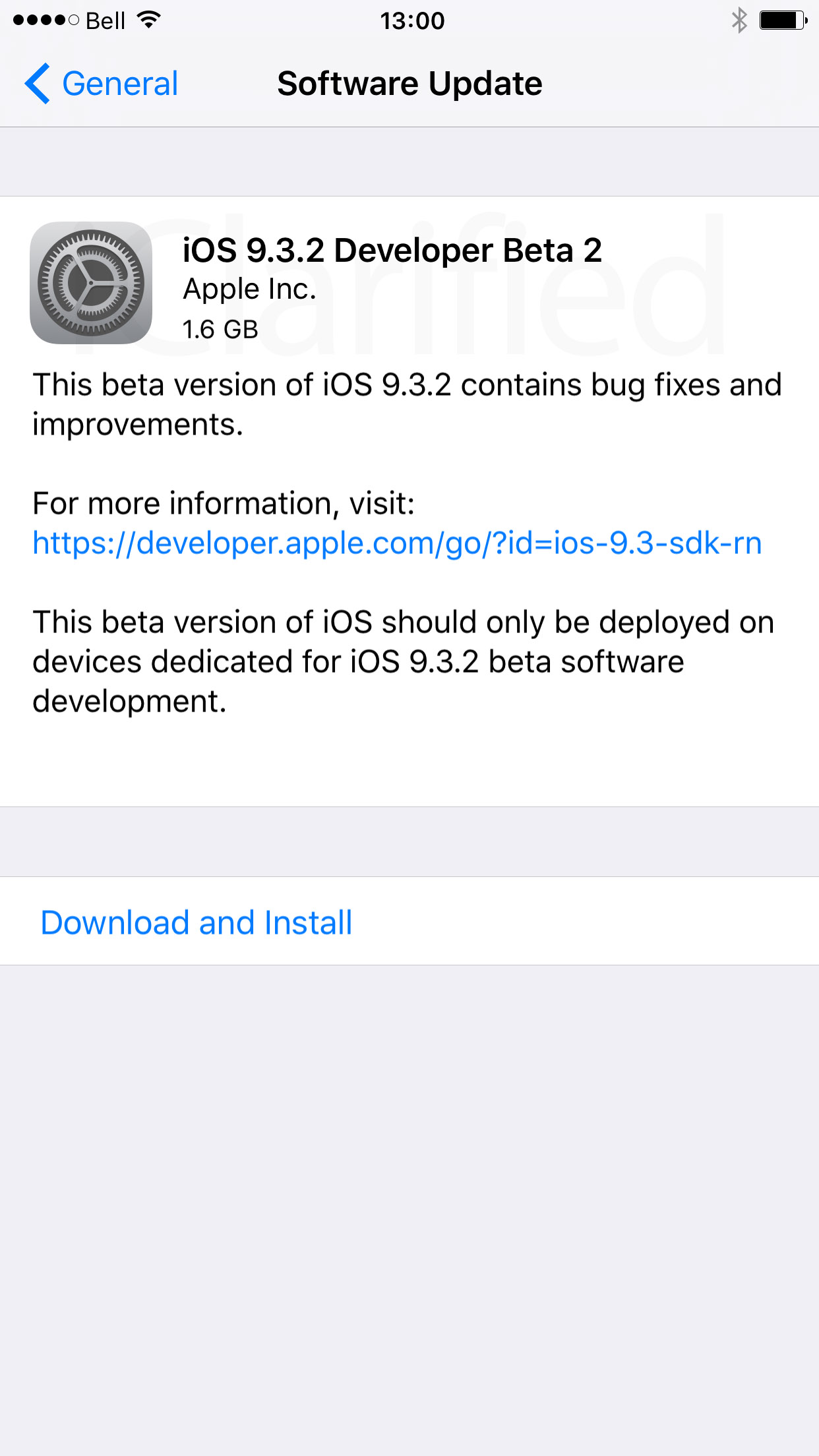 Apple Releases iOS 9.3.2 Beta 2 to Developers for Testing
