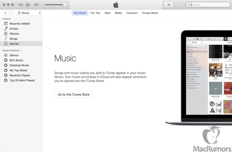 Leaked iTunes 12.4 Screenshots Reveal Design Changes, New Sidebar [Images]