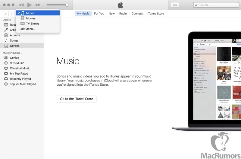 Leaked iTunes 12.4 Screenshots Reveal Design Changes, New Sidebar [Images]