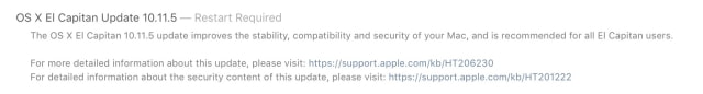 Apple Releases OS X El Capitan 10.11.5 [Download]