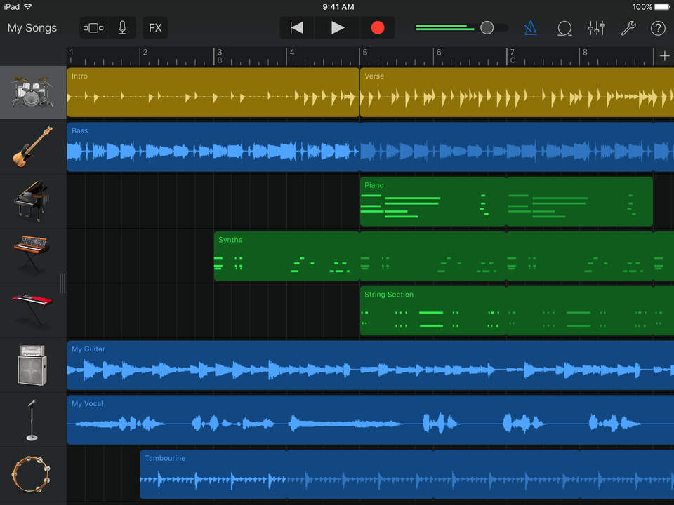 Apple Updates GarageBand for iOS With AirDrop, Enhanced Multi-Touch, More