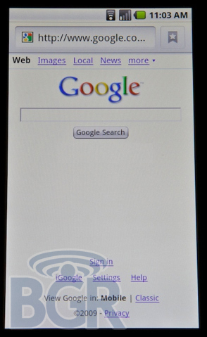 Google Android 2.0 Screenshot Walkthrough