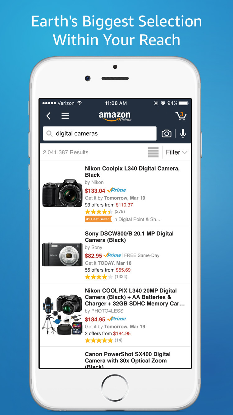 Amazon App Updated With New Menu Design, Other Improvements