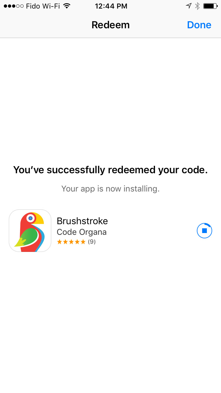 Apple Offers $5 Brushstroke App as a Free Download via the New Apple Store App