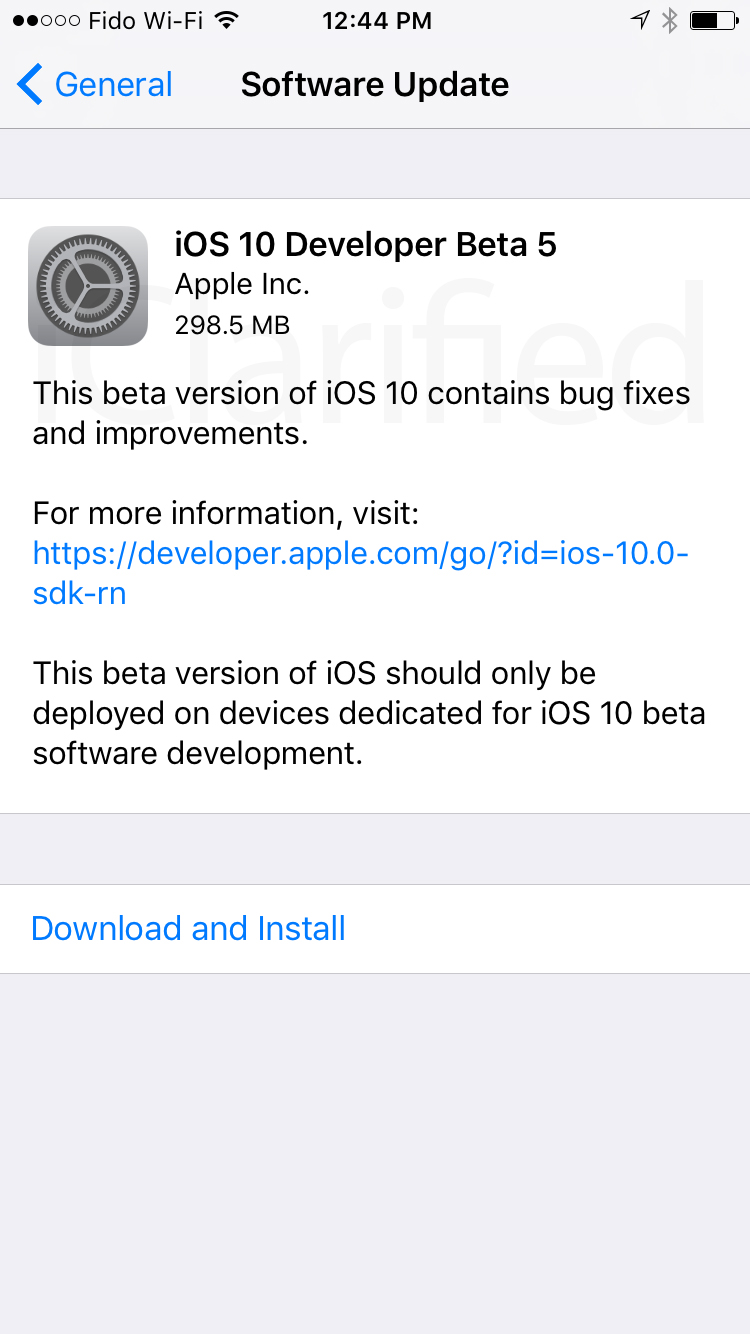 Apple Releases iOS 10 Beta 5 to Developers [Download]